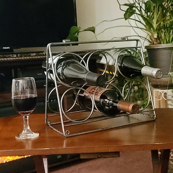 Home Essentials Dining More Wine Please 6 Bottle Table Top Wine